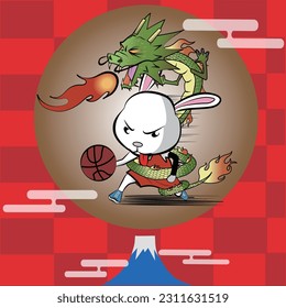 Rabbit basketball player who plays like a dragon