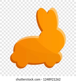 Rabbit biscuit icon. Cartoon of rabbit biscuit vector icon for web design  
