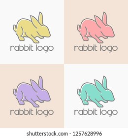 Rabbit boutique line logo