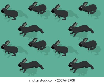 Rabbit Breeds Silver Fox Seamless Wallpaper Background