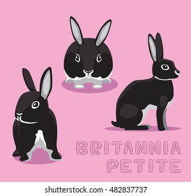 Rabbit Britannia Petite Cartoon Vector Illustration
