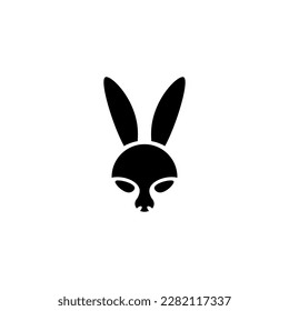 Rabbit or bunny abstract logo design