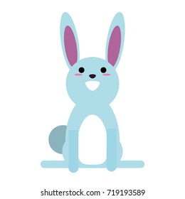 rabbit or bunny cartoon icon image 