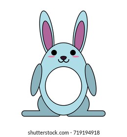 rabbit or bunny cartoon icon image 