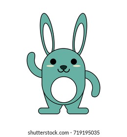 rabbit or bunny cartoon icon image 