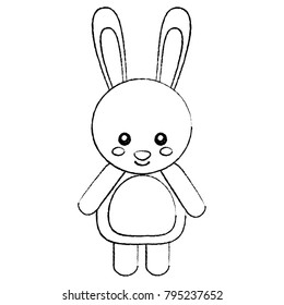 rabbit or bunny cute animal icon image 