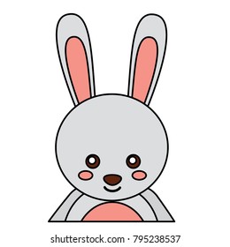 rabbit or bunny cute animal icon image 