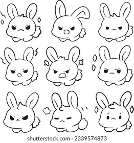 Rabbit bunny draw pose animals