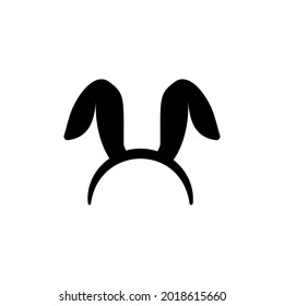 Rabbit bunny ears icon design illustration template