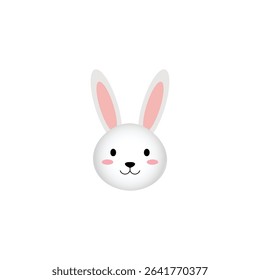 Rabbit Bunny Head Vector Illustration