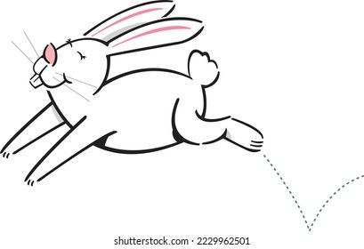 Rabbit Bunny is Hopping Along