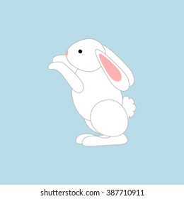Rabbit Bunny Icon. Easter holiday. Vector illustration