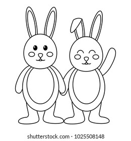 rabbit or bunny icon image 