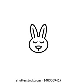 rabbit bunny icon vector illustration