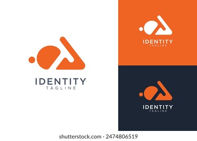 Conejo conejito letra T tecnología logo icono
