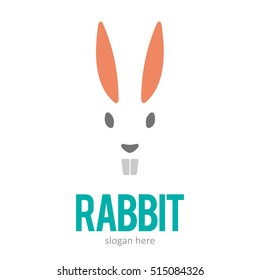 RABBIT BUNNY LOGO ICON SYMBOL EMBLEM TEMPLATE