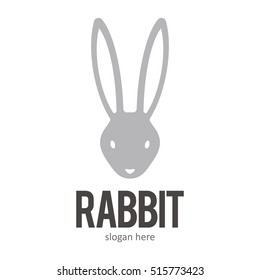 RABBIT BUNNY LOGO ICON SYMBOL EMBLEM TEMPLATE