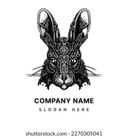 rabbit bunny logo steampunk is a whimsical and creative symbol of curiosity and ingenuity. It blends the charm of a classic bunny with a futuristic steampunk aesthetic