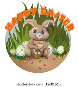 Rabbit or bunny / Set of bunny illustrations