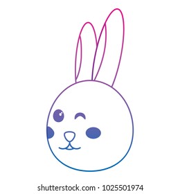 rabbit or bunny wink icon image    icon image