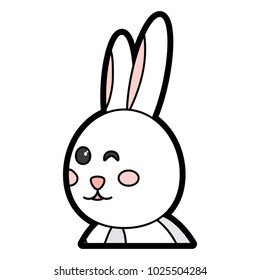 rabbit or bunny wink icon image 