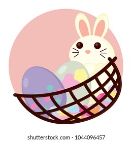 Rabbit Cake in Chocolate Basket