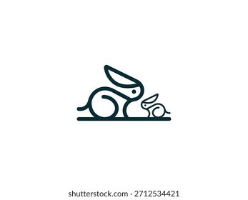 Rabbit care logo vector, Rabbit logo, Rabbit 