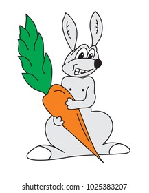 Rabbit with carrot