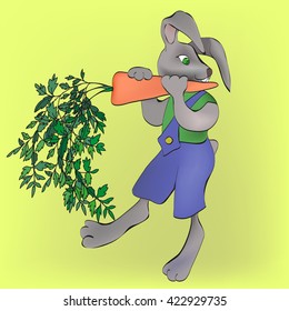 Rabbit with carrot