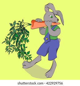 Rabbit with carrot