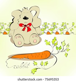 Rabbit with carrot