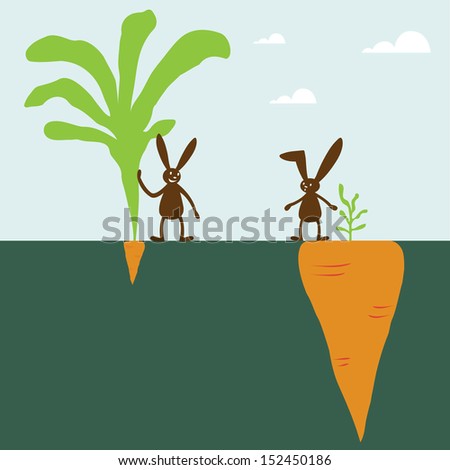 Rabbit and carrot