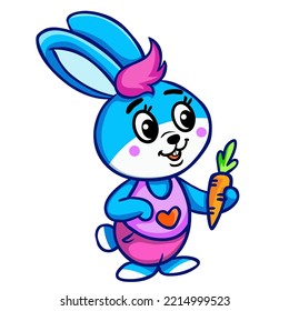 Rabbit Carrot Vector Graphics Stock Vector (Royalty Free) 2214999523 ...