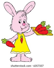 rabbit with carrots