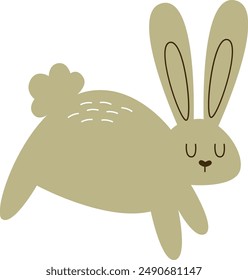 Rabbit Cartoon Animal Vector Illustration