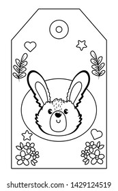 Rabbit cartoon design vector illustration