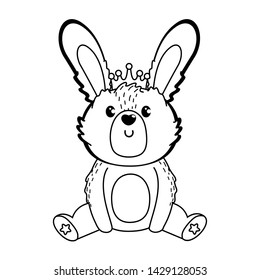 Rabbit cartoon design vector illustration