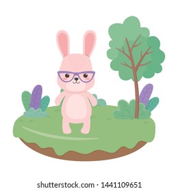 Rabbit cartoon design vector illustration