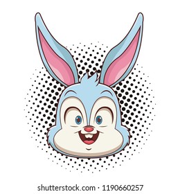 Rabbit cartoon face