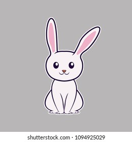 Rabbit Cartoon Sticker