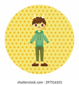 rabbit cartoon theme elements