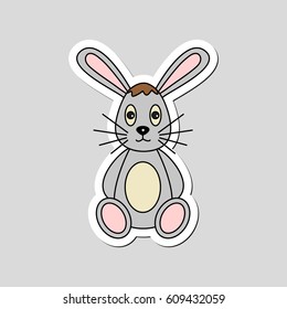 rabbit cartoon - vector