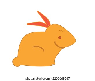 Rabbit character cartoon icon creative graphic design easter egg bunny small little and chinese new year zodiac culture asia hongkong thailand taiwan country nation celebration 2023 time calendar