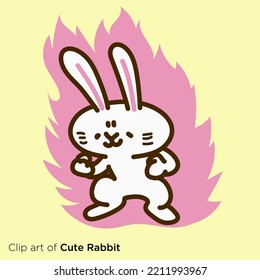 Rabbit Character Illustration Series 