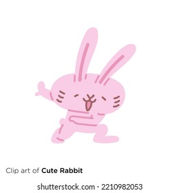 Rabbit character illustration series "Rabbit Hero"
