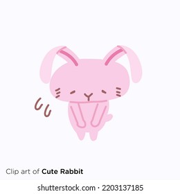 Rabbit character illustration series "Im