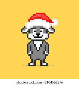 Rabbit character in pixel art style