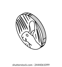 rabbit chinese horoscope animal isometric icon vector. rabbit chinese horoscope animal sign. isolated symbol illustration