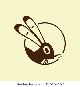 Rabbit Circle Style Logo Icon Design For The Company, Wallpaper Image, And More