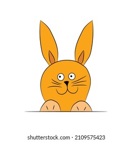 Rabbit Clipart. This  Vector Clipart is easy to download and easy to edit the colors.